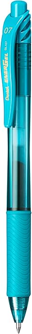 Pentel EnerGel X Gel Rollerball Pen, 0.7mm Tip, Turquoise ink (One Pen)