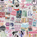 150 PCS Romance Book Stickers for Kindle, Holographic Bookish Sticker Pack Reading Booktok Glitter Vinyl Decals for Laptop Ebook Readers Water Bottles Journal Scrapbook Waterproof