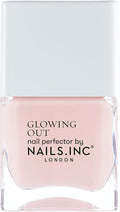 Nails.INC Glow With The Flow Glow-Enhancing, Pink Sheer, Glossy, No Chip, Long Lasting, Quick Dry, Air Dry, Professional Manicures & Pedicures, Fingernails & Toenails, Vegan Nail Polish, 14 ML