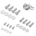 24 Pack Universal TV Mounting Hardware Kit,M4 M6 M8 TV Bracket Screws,304 Stainless Steel Vesa Screws,PC Bracket Bolts Fixing Set,Monitor Wall Mount Screw with Washers For Samsung LG.