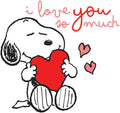 Peanuts Valentine's Day Card, Official Snoopy and Friends Design, Romantic and Friendship Greeting Card