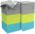 AIDEA Microfibre Cleaning Cloths Pack of 50, Multifunctional Reusable Cleaning Towels, Lint Free Streak Free Washable Cloth Duster for House, Kitchen, Car, Motorbike, Windows 30 x 30 cm