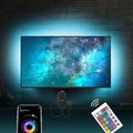 Mexllex TV LED Lights, 4M TV Backlight for 50''-70'' TV, Music Sync LED TV Light with Bluetooth Function - RGB Color Changing Light Strip for Bedroom Home Party Theater (13.12ft)[Energy Class A]