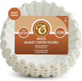 200 x 2 Pint / 8 to 12 Cup Basket/Cupcake Coffee Filter Papers by EDESIA ESPRESS