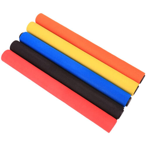 5pcs Running Relay Race Sticks Anti-Skid Sponge Colorful Track Equipment for Kids Racing Relay Events