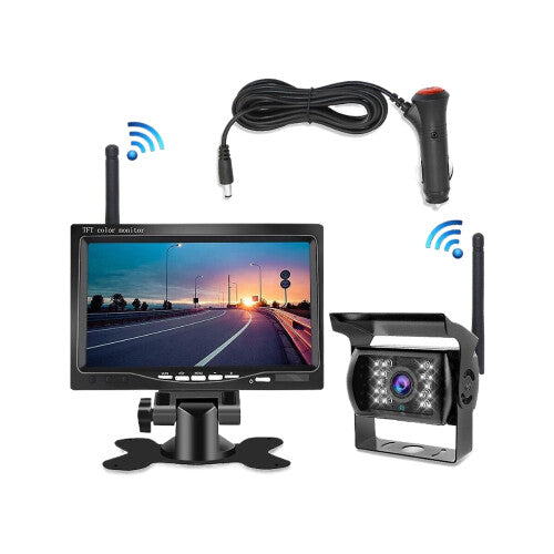 7inch Monitor Wireless Rear View Backup Camera Night Vision System For Car Rv Truck Bus
