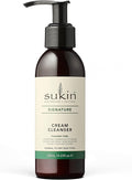 Sukin Signature Cream Cleanser 125ml - with Rosehip, Avocado & Sesame Oils; cruelty free & vegan friendly - removes make-up, oil and dirt build up on the skin.