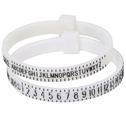 Adjustable Finger Ring Sizer Pair UK and US Sizes Measure Gauge Jewellers - By TRIXES