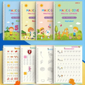 (4 books) Reusable Copybooks with Pen for Kids - Practice Handwriting and English with Ease