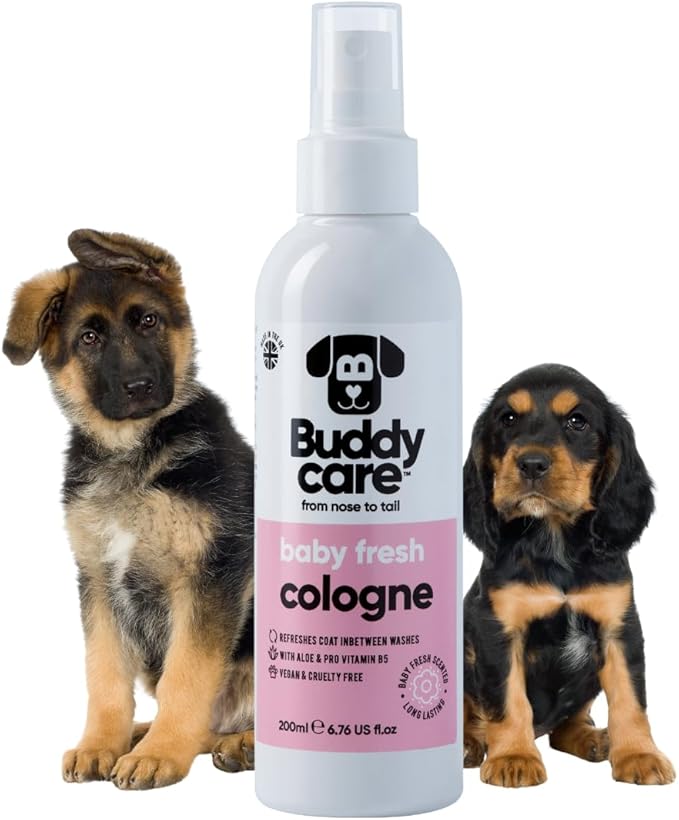 Buddycare Dog Cologne Baby Fresh Scent 200ml Dog Perfume Dog Deodorant Spray for Smelly Dogs, Premium Dog Perfume Spray for Freshening Your Pet's Coat, Long-Lasting Fragrance