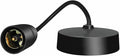 Caldarax Ceiling Pendant Light Fitting, B22 Lamp Holder, 6”(150mm), Black Plastic Light Bulb Holder, Ceiling Rose for Kitchen Island Living Room Bedroom Dinning Room Lightings