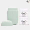 Fussy - Natural Refillable Deodorant - Mint Green Case & Variety Refill Pack (2 x 40g), Tropic Tonic & Wavy Days - Aluminium Free - 24 Hour Protection - Vegan & Cruelty Free - Natural & Effective