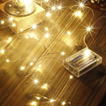 Makion 10M 100 LEDs Fairy Lights Decorative Fairy Battery Powered String Lights, Copper Wire Light for Indoor Lighting, Bedroom,Wedding, Christmas, Party, Home Decoration(33ft Warm White)[Energy Class A]