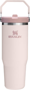 STANLEY 1913 Flip Straw Tumbler 1.0 Water Bottle with Straw 0.89L - Keeps Cold for 12+ Hours - Easy to Carry - Dishwasher Safe - Stainless Steel Thermal Flask - BPA-Free Travel Mug - Rose Quartz