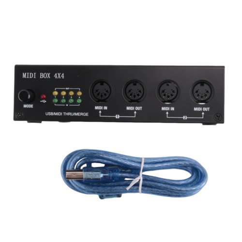 MIDI Box Musical Instruments USB Interface Merge Thru 64 Channels