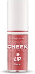 Collection Cosmetics 2 in 1 Cheek & Lip Stain, Long Lasting and Hydrating, For All Skin Types, 5 ml, Poppy