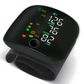 Rechargeable Wrist Digital Blood Pressure Monitor with LED Heart Rate - Large HD Display, 99-Reading Memory, Smart Color Indicators