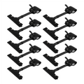 10PCS Adjustable Plastic Sign Holder,Clip-on Style Double