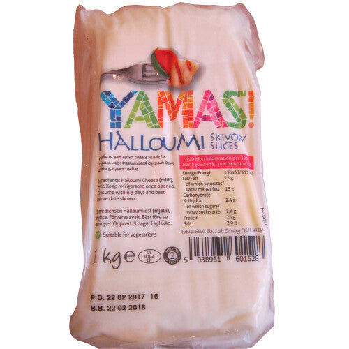 Yamas Halloumi Cheese Slices | 1x1kg