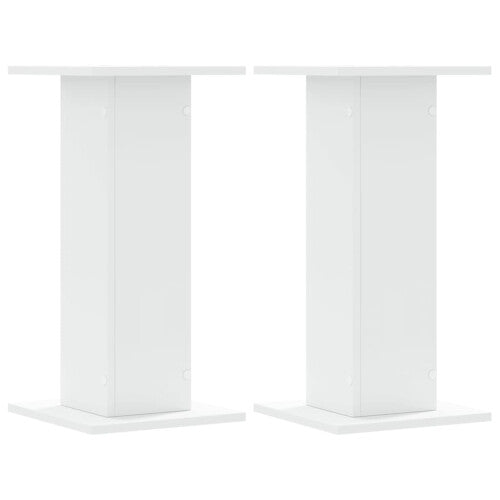(white, 30 x 30 x 60 cm) vidaXL Speaker Stands Living Room Speaker Floor Stand 2 pcs Engineered Wood
