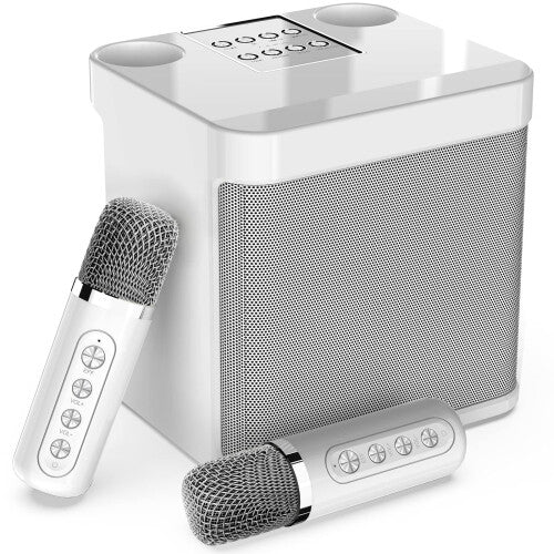 Chronus Portable Bluetooth Karaoke Machine with 2 Mics & HD Sound
