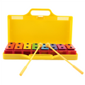 8 Notes Chromatic Xylophone Glockenspiel Resonator Bells Yellow Case