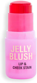 Revolution Beauty, Jelly Blush Stick Lip & Cheek Stain, Long-Lasting & Buildable with Hyaluronic Acid & Aloe, Vegan & Cruelty-Free, Strawberry Pink