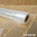 100m x 80cm Clear Florist Cellophane Roll - Plain Gift Wrap Film for Bouquets, Hampers & Flowers (20Âµm) UK