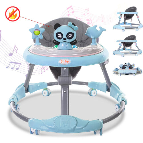 (Blue) Foldable Baby Walker Boys & Girls 6-18 Months