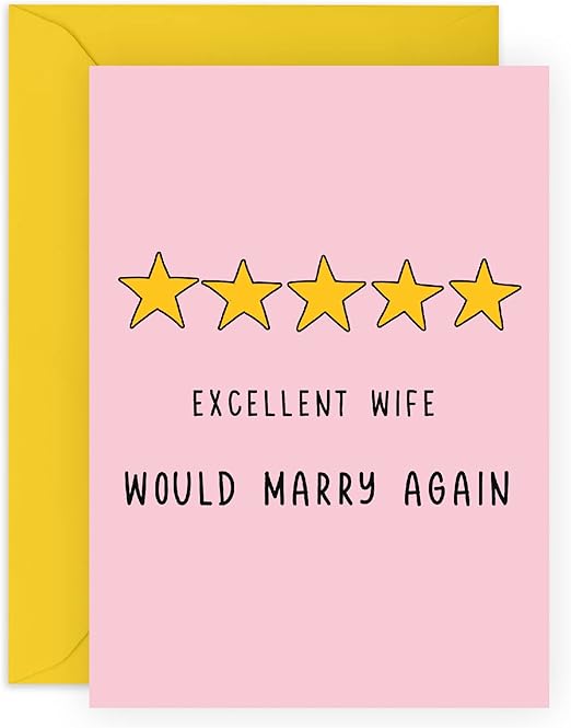 Funny Valentines Day Card - Wedding Wife Anniversary Card - Sweet Love Card, Mother's Day or Valentines Day Idea For Her, Spouse, Partner, Women, Ladies, Darling, Babe from Husband
