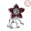 (GW-7) Hot Toy Strange Thing 925 Sterling Silver Beads Compatible Original Brand 1:1 Logo Bracelet Original DIY Jewelry Pendant Gift, New Hot Series