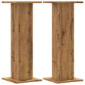 (oak, 30 x 30 x 80 cm) vidaXL Speaker Stands Living Room Speaker Floor Stand 2 pcs Engineered Wood