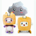 3PCS Set Dolls Lankybox BOXY + FOXY + ROCKY Plush Soft Stuffed Toy Kid Game Figure Plushie Doll Gift