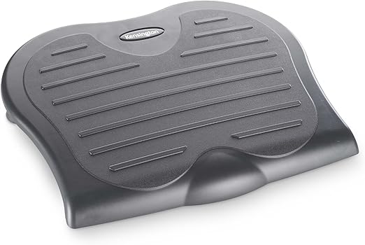 Kensington SoleSaver Foot Rest for Under Desk, Adjustable Ergonomic Foot Stool, Footrest with 3-Level Tilt Adjustment and Contoured foot grip panel for Office Desk & Home 56152