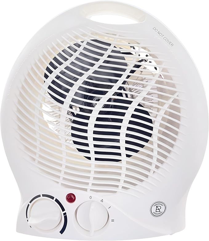 REQUISITE NEEDS Electric Fan Heater Powerful 2KW with 2 Heat settings & Cool Function Upright Electric Quiet Space Heater for Home with Variable Thermostat | Low Energy Usage |Perfect Room Heater