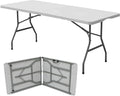 Oypla 6ft 1.8m Folding Heavy Duty Catering Trestle Party Garden Table