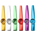 Set of 6 Colors Metal Kazoo Musical Instruments Good Companion for A Guitar Ukulele Great Gift Kids Music Lovers