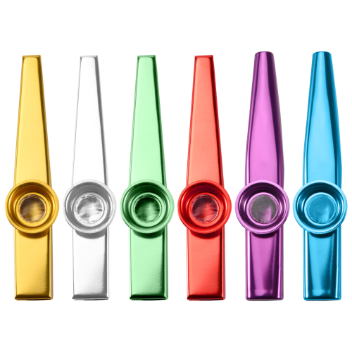 Set of 6 Colors Metal Kazoo Musical Instruments Good Companion for A Guitar Ukulele Great Gift Kids Music Lovers