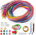295 PCS Scoobies Strings Kit, Scoubidou Strings, Plastic Lacing Cord Gimp String Lanyard String Bracelets String Boondoggle Weaving Kit for Jewelry Making, Keychain Crafts, Lanyards and Bracelet