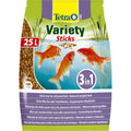 Tetra Pond Variety Sticks 25L (204577) â€“ Floating Wheatgerm Fish Food for Koi, Goldfish & Carp, Colour & Health Boost
