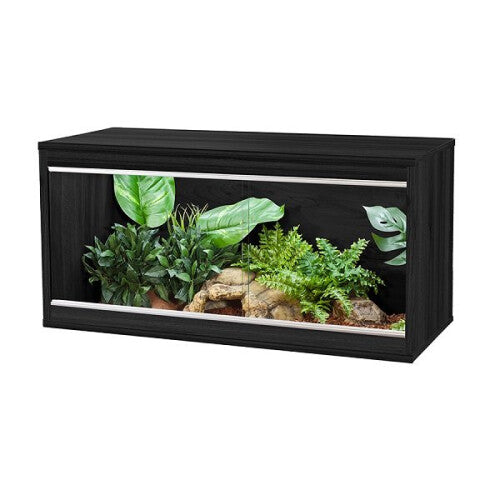 (Medium, Black) VivExotic Repti-Home Vivarium