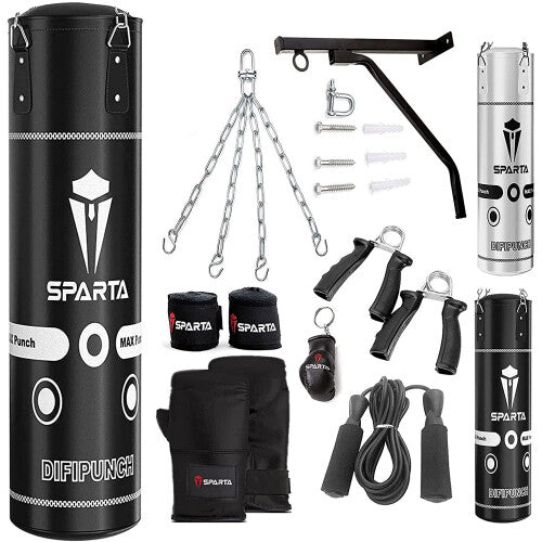 (4FT) Hanging Punch Bag Set 3FT 4ft 5ft Heavy Filled