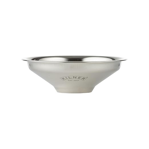 Kilner Stainless Steel Easy Fill Funnel Wide Opening for Spill-Free Preserving & Pickling, Fits Multiple Jar Sizes, Perfect for Jams, Chutneys & Jellies