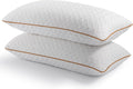Shredded Memory Foam 2 Pack Pillow,Soft Hypoallergenic Dust Mite Resistant,Alleviate Neck Pain Hotel Pillow(48 * 74CM)
