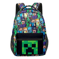 (13) Minecraft School Bag Double-sided Backpack Kids Gift