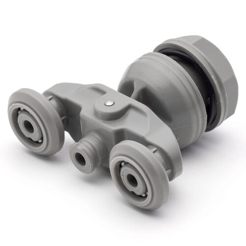 Daryl Aroco Shower Door Rollers 20mm Swivel Runners for Curved/Quadrant Showers - 2 pcs (204763 JI1)