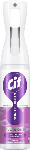 Cif Infinite Clean Lavender & Eucalyptus All in One Cleaner cleaning spray with probiotics technology for a long-lasting clean* 280 ml