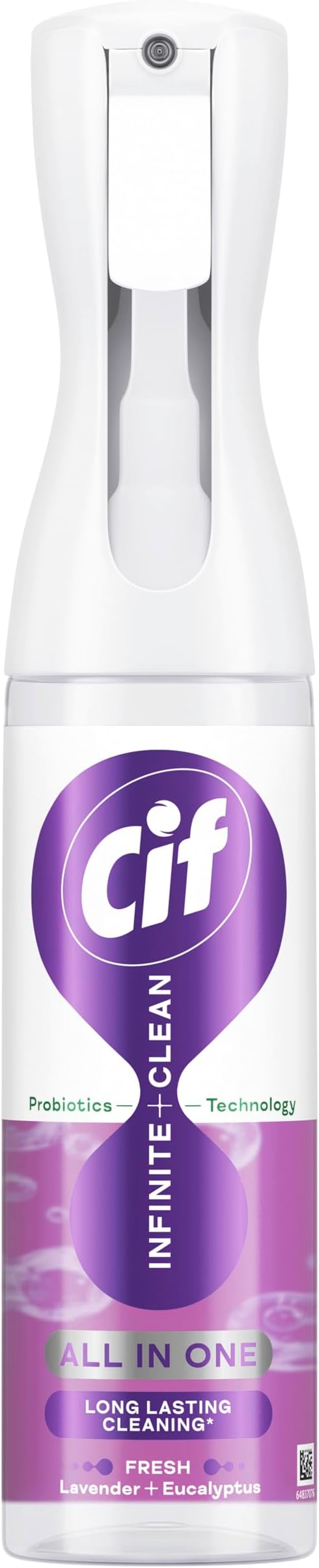 Cif Infinite Clean Lavender & Eucalyptus All in One Cleaner cleaning spray with probiotics technology for a long-lasting clean* 280 ml