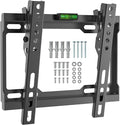 Tv Wall Bracket For 17-43 Inch, Tilt Flat Tv Wall Mount With Spirit Level, 35kg Capacity Universal tv bracket, Max Vesa: 200x200