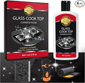Hob Cleaner Glass Ceramic, Heavy Duty Induction Electric Hob Cleaner Non Scratch, Glass Cooktop And Stove Top Polish For Ceramic, Electric, Induction, Flat Top Stovetop, Gas (12 OZ)